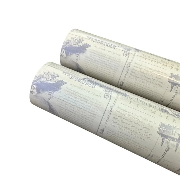 Warner House Vintage Wallpaper Two Rolls BAT1151 Victorian Ladies Home NEW NIP - Picture 4 of 10